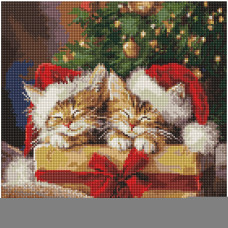 Алмазна мозаїка Ідейка Пухнасті подарунки 40 х 40 см (AMO20008)