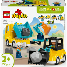 Конструктор LEGO DUPLO Town Будівельна техніка 3 в 1 (10475)
