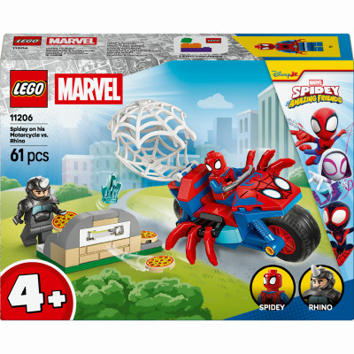 Конструктор LEGO Marvel Павук на мотоциклі проти Носорога (11206) Конструктор LEGO Marvel Павук на мотоциклі проти Носорога (11206)
