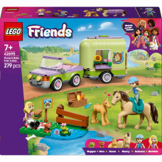Конструктор LEGO Friends Причіп для коня й лошати (42695)