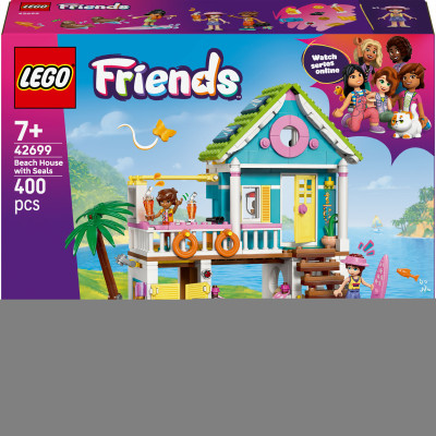 Конструктор LEGO Friends Пляжний будиночок з морськими котиками (42699)