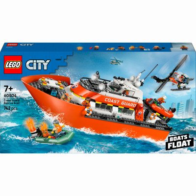 Конструктор LEGO City Рятувальний катер і гелікоптер берегової охорони (60504) Конструктор LEGO City Рятувальний катер і гелікоптер берегової охорони (60504)