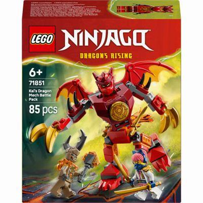 Конструктор LEGO NINJAGO Бойовий набір робота Дракона Кая (71851)