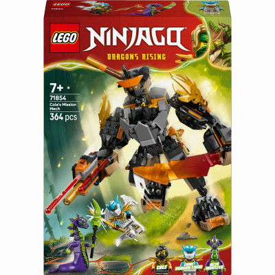 Конструктор LEGO NINJAGO Робот Коула для місії і Дракон Зейн (71854)