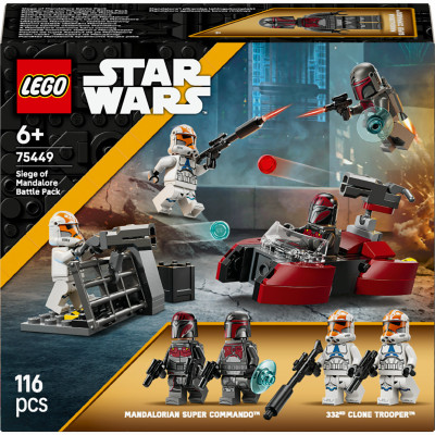 Конструктор LEGO Star Wars Бойовий комплект «Облога Мандалора» (75449)