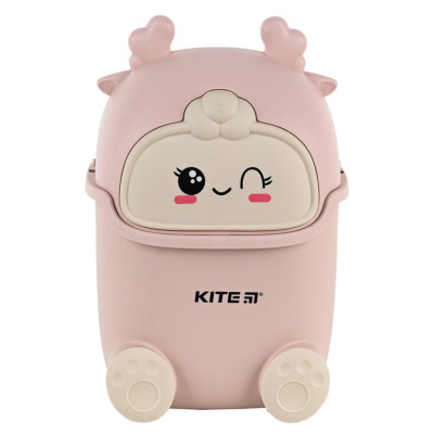 Настільний контейнер для сміття Kite рожевий (K24-009-5) в Запорожье Настільний контейнер для сміття Kite рожевий (K24-009-5) в Запорожье