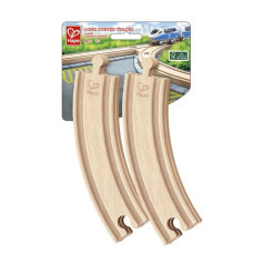 Набір для залізниці Hape довгі вигнуті рейки 4 шт (E3777)