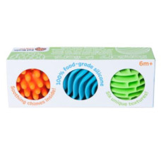 Прорізувач-брязкальце Fat Brain Toys Sensory Rollers Сенсорні кулі 3 шт (F161ML)