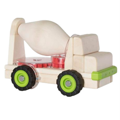 Бетоновоз Guidecraft Block Science Trucks дерев'яний (G7530) Бетоновоз Guidecraft Block Science Trucks дерев'яний (G7530)