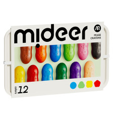 ​Крайони Mideer у вигляді квасолі 12 кольорів (MD6220)