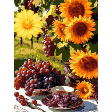 Картина за номерами Strateg Соняшникове літо 30 х 40 см (SS-1255)