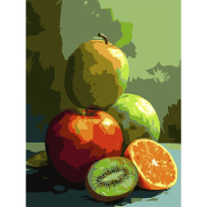Картина за номерами Strateg Соковиті фрукти 30 х 40 см (SS-1268)