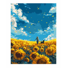 Картина за номерами Strateg Соняшникове поле (4823113897420)
