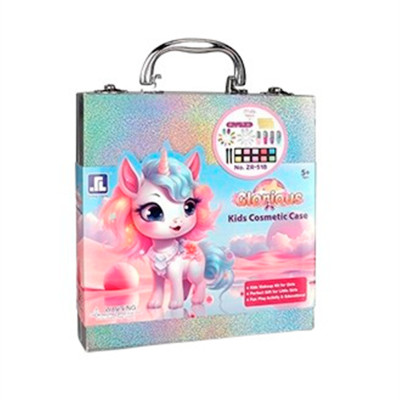 Набір косметики у кейсі Zhorya Блискучий єдиноріг (ZR-51B)