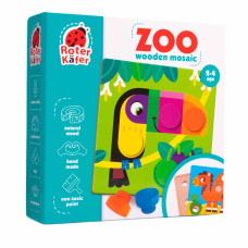 Настільна гра Roter Kafer Дерев'яна мозаїка Зоопарк (RW4221)