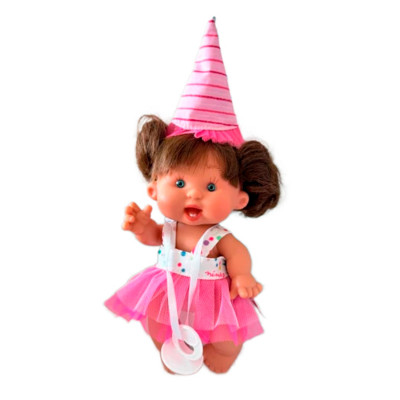Пупс Nines d'Onil Special happy birthday з рожево-білою пачкою (8435054304972/1)