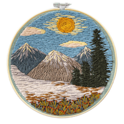 Набір для вишивки гладдю Brushme Тиша високих гір (EMBR005) Набір для вишивки гладдю Brushme Тиша високих гір (EMBR005)