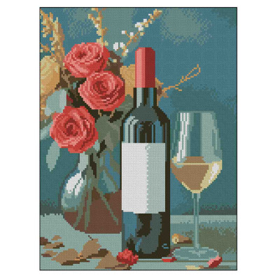 Алмазна картина Strateg Келих білого (4823113898359)