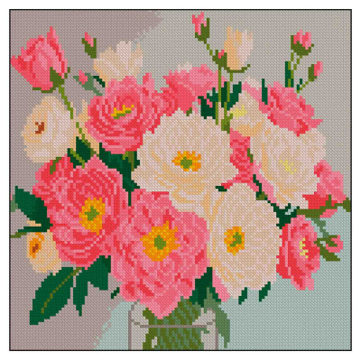 Алмазна мозаїка Strateg Рожевий букет (4823113899035)