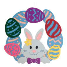 Декор Apli Krapli Пасхальний вінок з зайчиком (2252615282014)