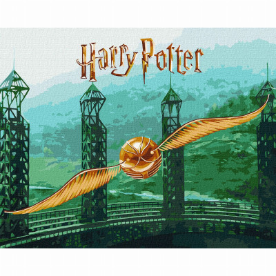 Картина за номерами Ідейка WB Harry Potter Золотий Снітч з фарбами металік extra 40 х 50 см (KHO5225) Картина за номерами Ідейка WB Harry Potter Золотий Снітч з фарбами металік extra 40 х 50 см (KHO5225)