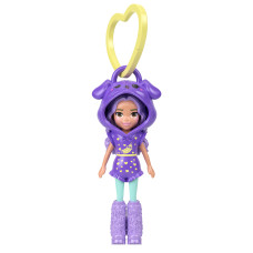 Мінілялька-брелок Polly Pocket у худі Фіолетова (JMN38/1)