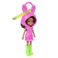 Мінілялька-брелок Polly Pocket у худі Рожева (JMN38/2)