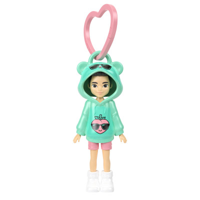 Мінілялька-брелок Polly Pocket у худі М'ятна (JMN38/8) Мінілялька-брелок Polly Pocket у худі М'ятна (JMN38/8)