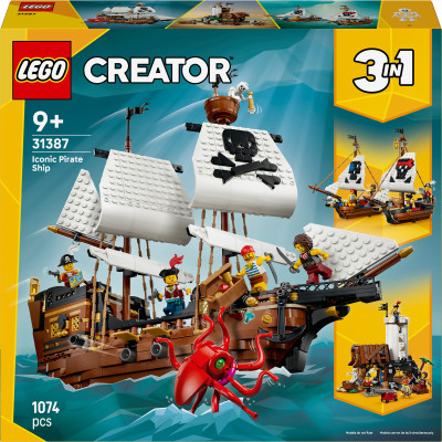 Конструктор LEGO Creator Культовий піратський корабель (31387) Конструктор LEGO Creator Культовий піратський корабель (31387)