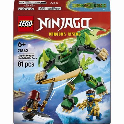 Конструктор LEGO NINJAGO Бойовий набір робота Дракона Ллойда (71862) Конструктор LEGO NINJAGO Бойовий набір робота Дракона Ллойда (71862)