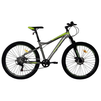 Велосипед Atlantic Rubicon NX 27.5'' M/17'' Grey/Lime (5060948062459)