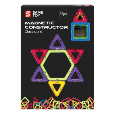 Магнітний конструктор Same toy Classic line 40 деталей (MCST-40) Магнітний конструктор Same toy Classic line 40 деталей (MCST-40)
