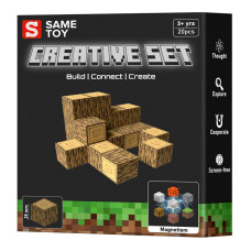 Магнітний конструктор Same toy Creative Set Wood 20 деталей (MCRAFT-1711-SM)