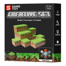 Магнітний конструктор Same toy Creative Set Grass 20 деталей (MCRAFT-2002-SM)