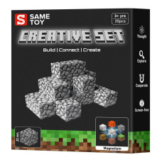 Магнітний конструктор Same toy Creative Set Cobblestone 20 деталей (MCRAFT-4004-SM)