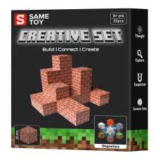​Магнітний конструктор Same toy Creative Set Brick 20 деталей (MCRAFT-4520-SM)