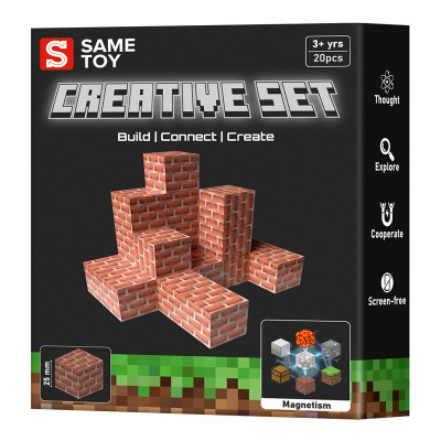 Магнітний конструктор Same toy Creative Set Brick 20 деталей (MCRAFT-4520-SM) Магнітний конструктор Same toy Creative Set Brick 20 деталей (MCRAFT-4520-SM)