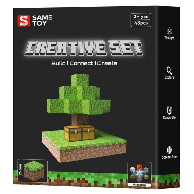 Магнітний конструктор Same toy Creative Set Skyblock 48 деталей (MCRAFT-1812-SM) Магнітний конструктор Same toy Creative Set Skyblock 48 деталей (MCRAFT-1812-SM)