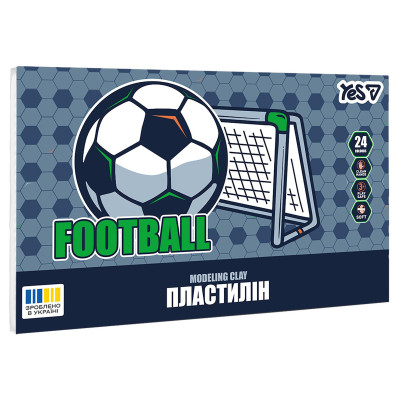 Пластилін Yes Football 24 кольори (540716) Пластилін Yes Football 24 кольори (540716)