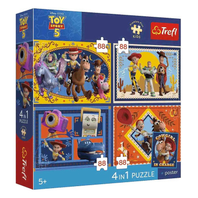 Пазл Trefl Toy Story 5 Час іграшок 4 в 1 (34701)