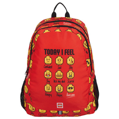 Рюкзак LEGO Lifestyle Minifigures red Today I feel (20279-2623) Рюкзак LEGO Lifestyle Minifigures red Today I feel (20279-2623)