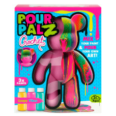 Набір для творчості ToyMonster Pour Palz Флюїд Арт Ведмедик Небесна блакить S4 В'язані дива (FC-G0004B)