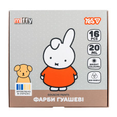 Фарби гуаш Yes Miffy 16 кольори (230447)