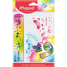 Набір лінійок Maped Mini Cute Twist'n Flex 3 предмета 15 см (MP.981828)