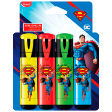 Набір текст-маркерів Maped Superman 4 шт (MP.740733)