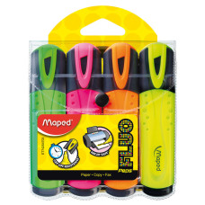 Набір текст-маркерів Maped Fluo Peps Classic 4 кольори (MP.742547)