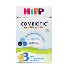Cуха молочна суміш HiPP Combiotic 3, з 12 міс., 500 г