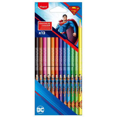 Олівці кольорові Superman 12 кольорів (MP.862208) Олівці кольорові Superman 12 кольорів (MP.862208)