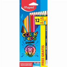 Олівці кольорові Maped Color peps Strong X12 + 1 BP + 1PS 12 кольорів (MP.862723)