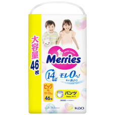 Підгузки-трусики Merries, розмір XL, 12-22 кг, 46 шт.